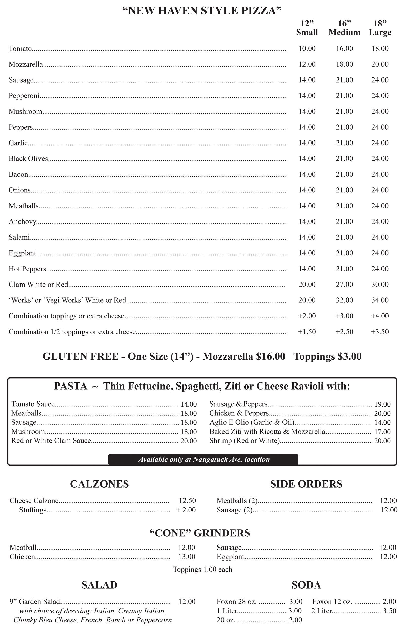 Papa's Pizza Prices May 2023